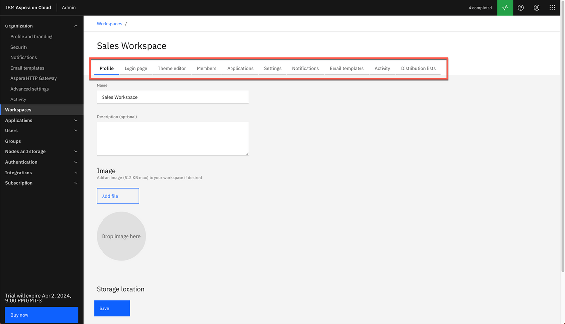 admin workspace refresh 4