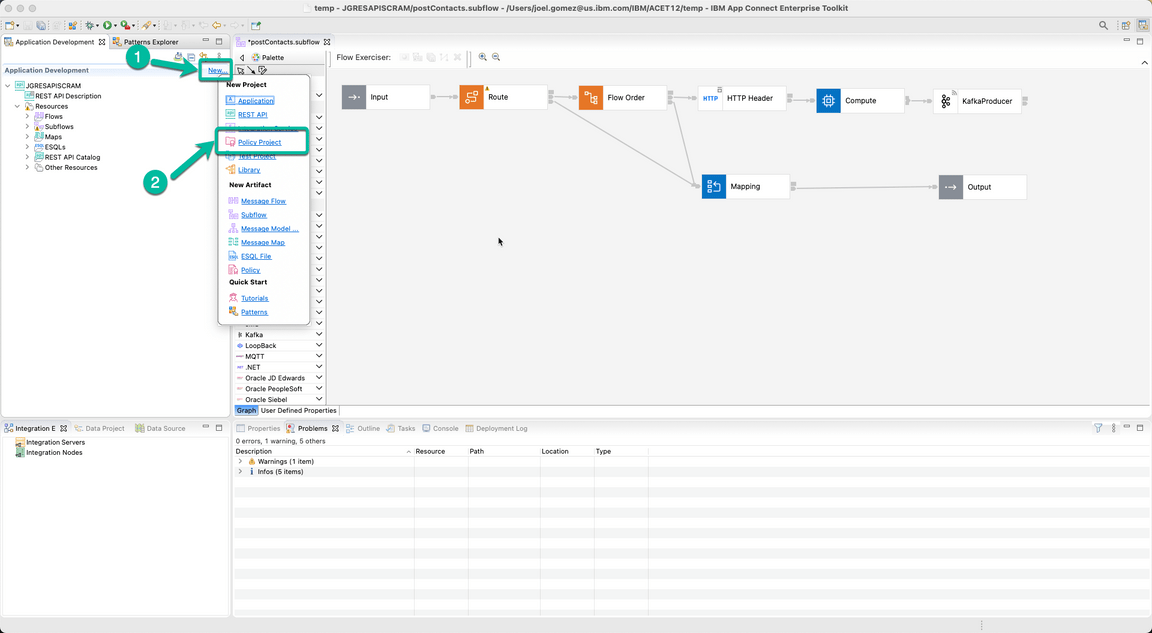 ACE Toolkit integration with ES Configuration Step 20