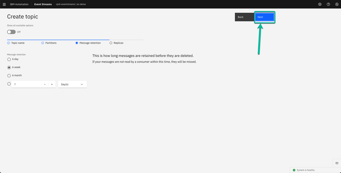 ACE Toolkit integration with ES Configuration Step 5