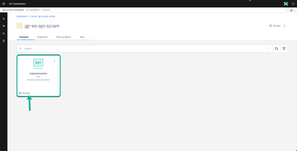 ACE Toolkit integration with ES Configuration Step 43