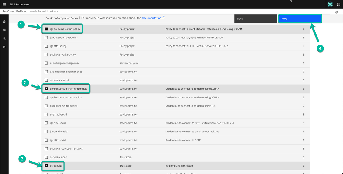 ACE Toolkit integration with ES Configuration Step 39