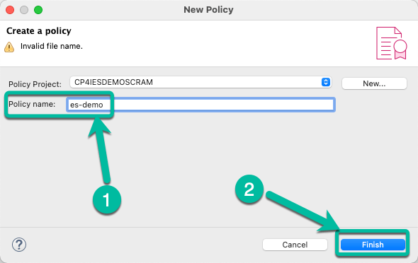 ACE Toolkit integration with ES Configuration Step 23
