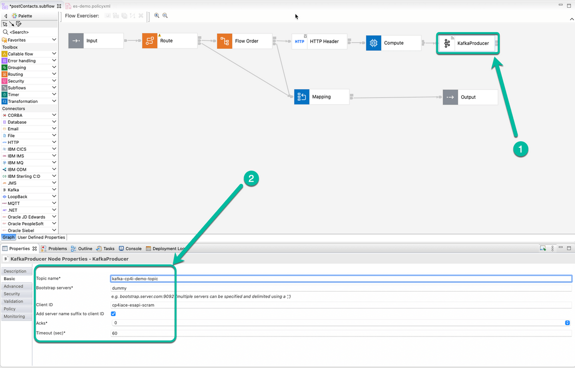 ACE Toolkit integration with ES Configuration Step 27