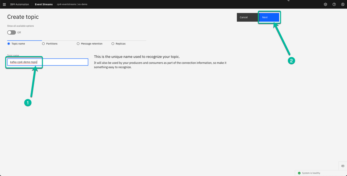 ACE Toolkit integration with ES Configuration Step 3