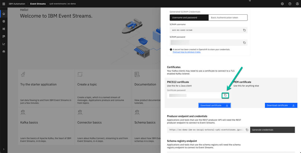 ACE Toolkit integration with ES Configuration Step 17