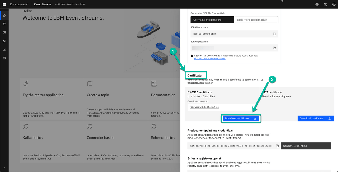 ACE Toolkit integration with ES Configuration Step 15