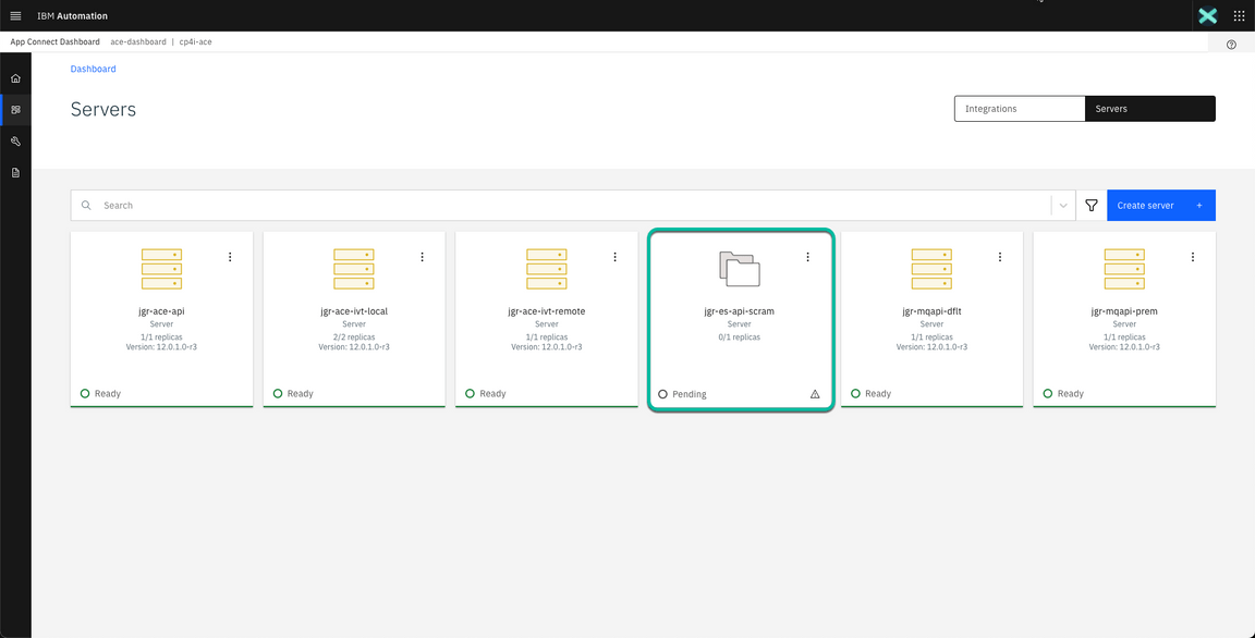 ACE Toolkit integration with ES Configuration Step 41