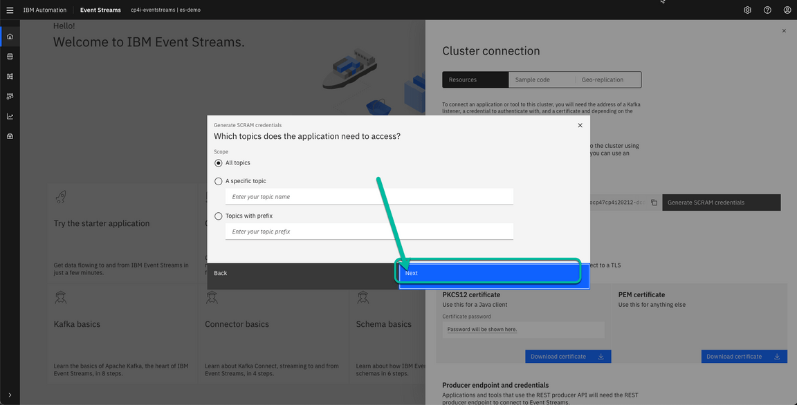 ACE Toolkit integration with ES Configuration Step 11