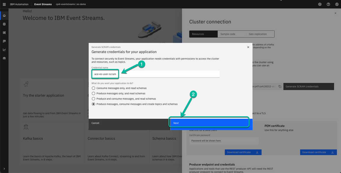ACE Toolkit integration with ES Configuration Step 10