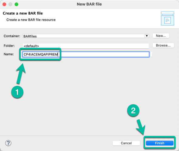 ACE Toolkit REST API with MQ Step 21