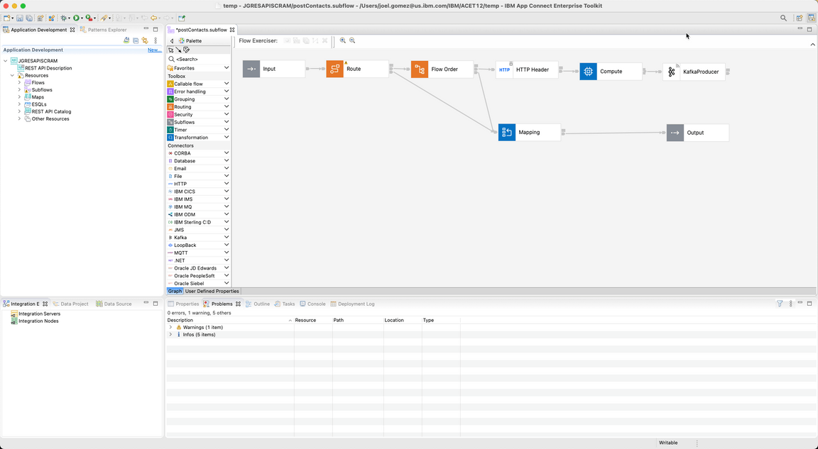 ACE Toolkit integration with ES Configuration Step 19